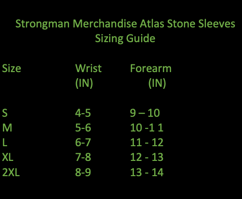 Black Strongman Stone Sleeves