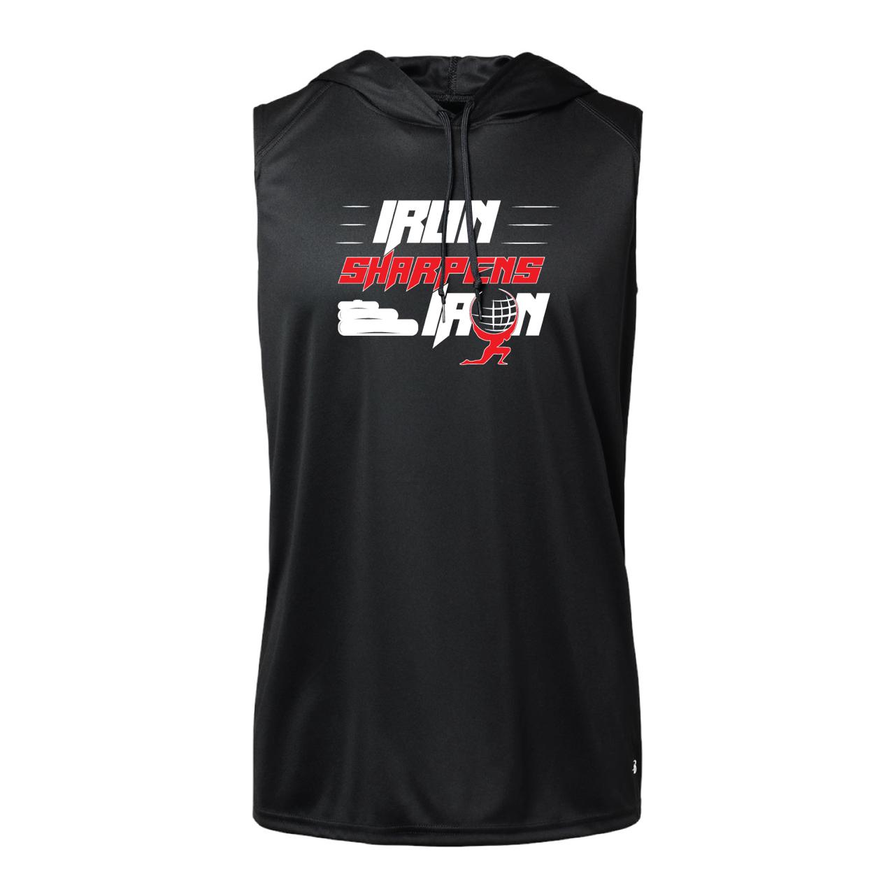 Sleeveless Hooded T-Shirt Black (Iron Sharpens Iron)