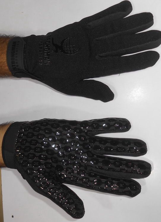 Black Strongman Grip Gloves
