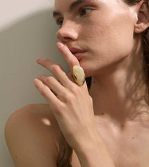 Geometric Resin Adjustable Ring