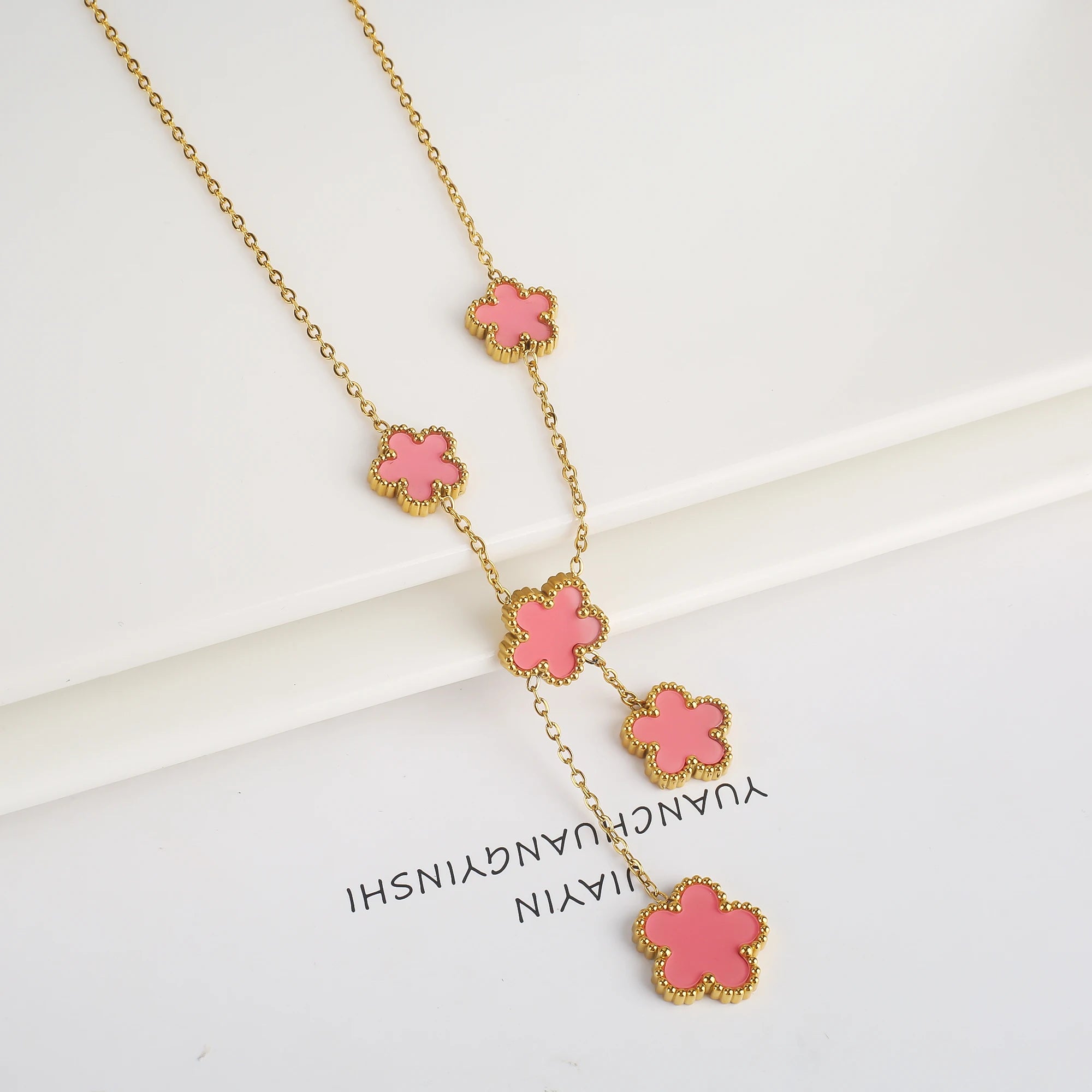 Stainless Steel Clover Flower Bracelet