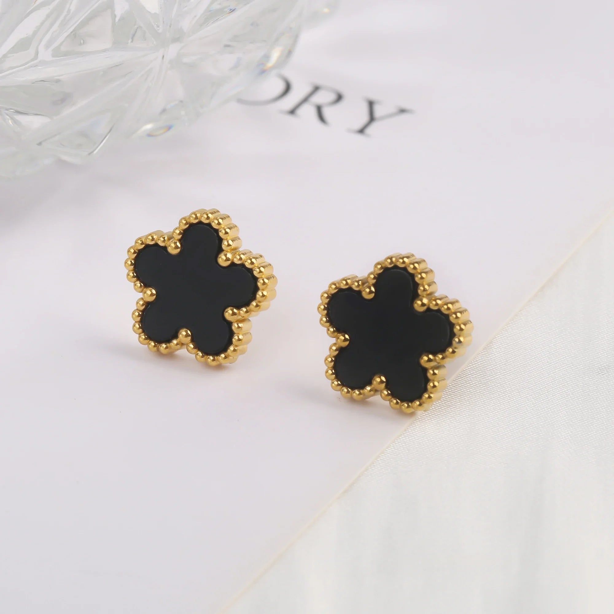 Stainless Steel Clover Flower Bracelet