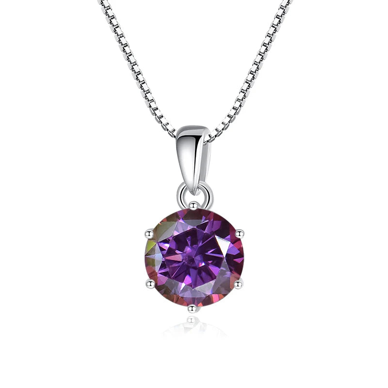Moissanite Butterfly Pendant Necklace