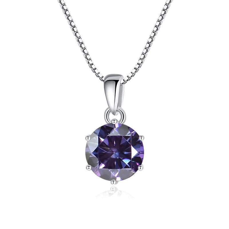 Moissanite Butterfly Pendant Necklace