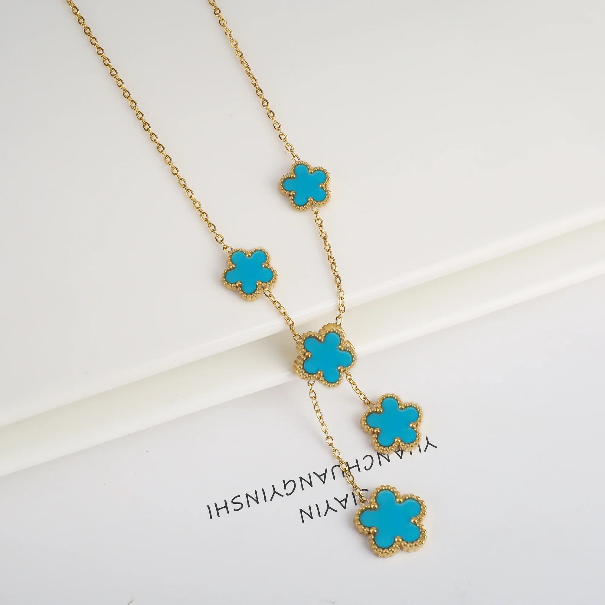 Stainless Steel Clover Flower Bracelet