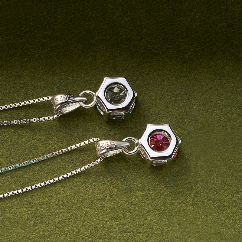 Moissanite Butterfly Pendant Necklace