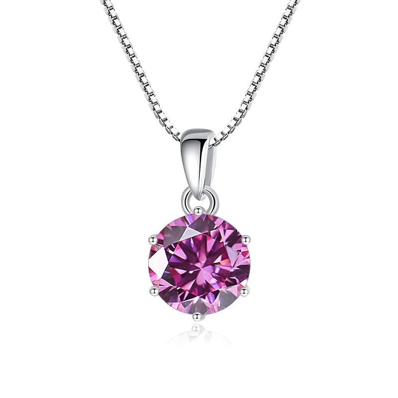 Moissanite Butterfly Pendant Necklace