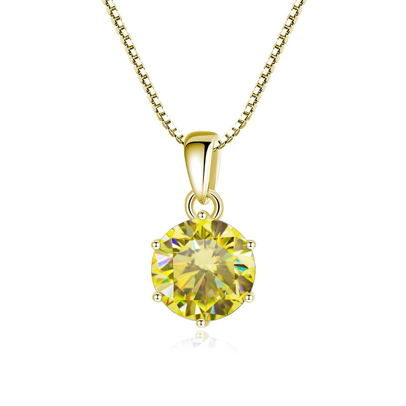 Moissanite Butterfly Pendant Necklace