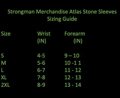 Black Strongman Stone Sleeves