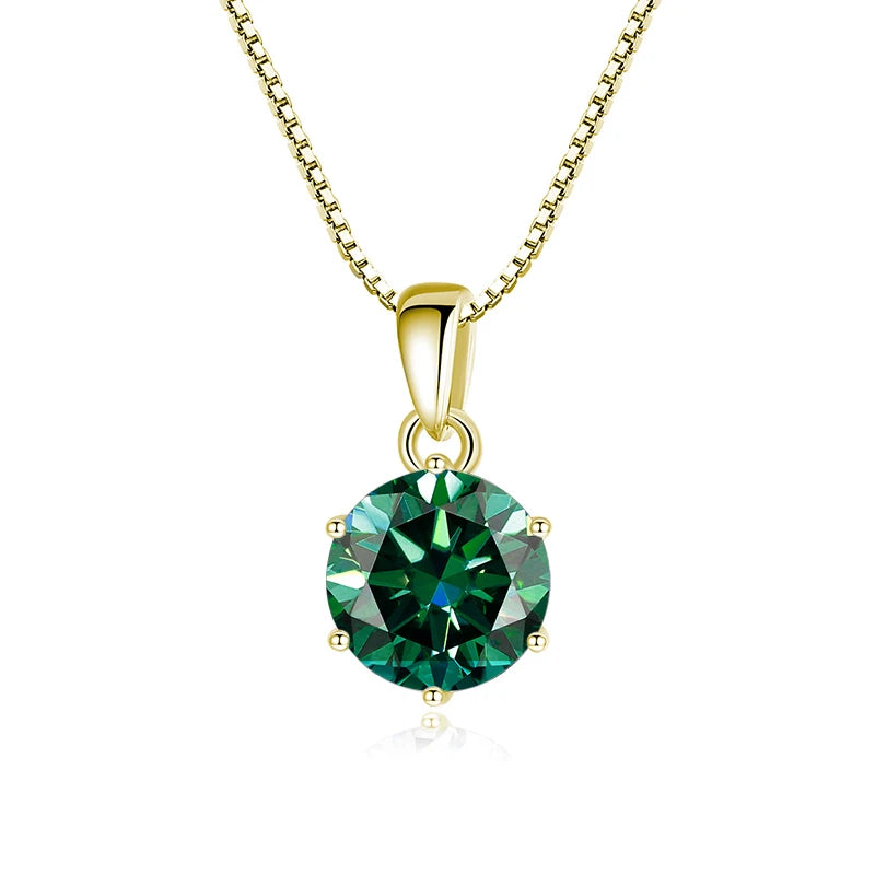 Moissanite Butterfly Pendant Necklace