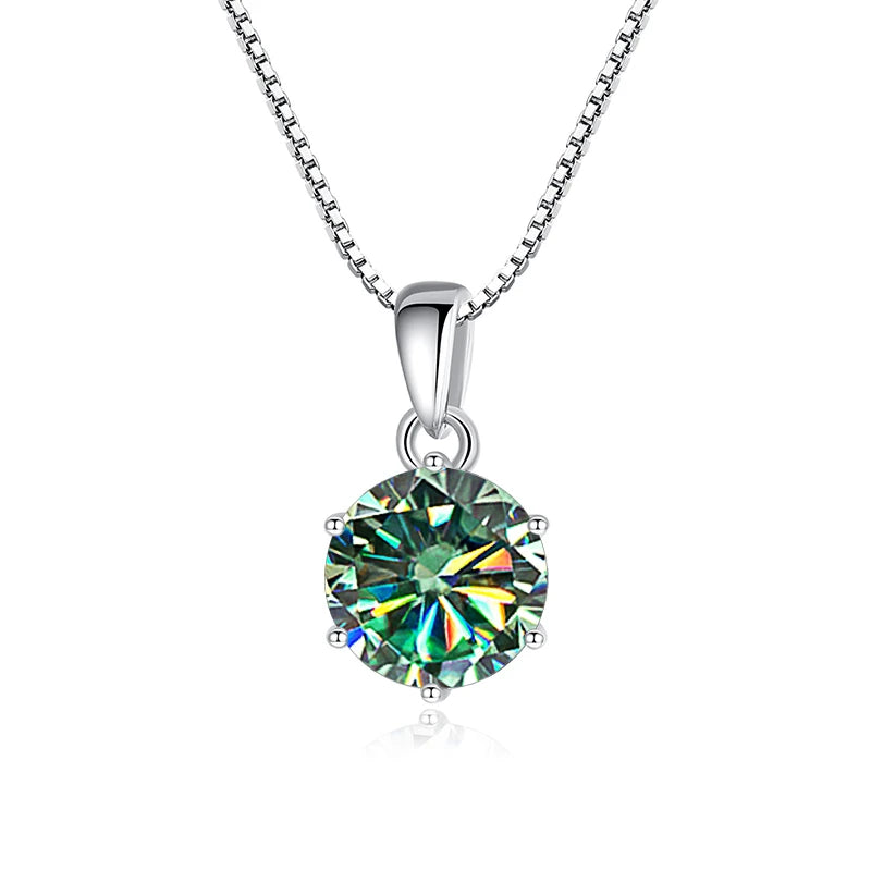 Moissanite Butterfly Pendant Necklace