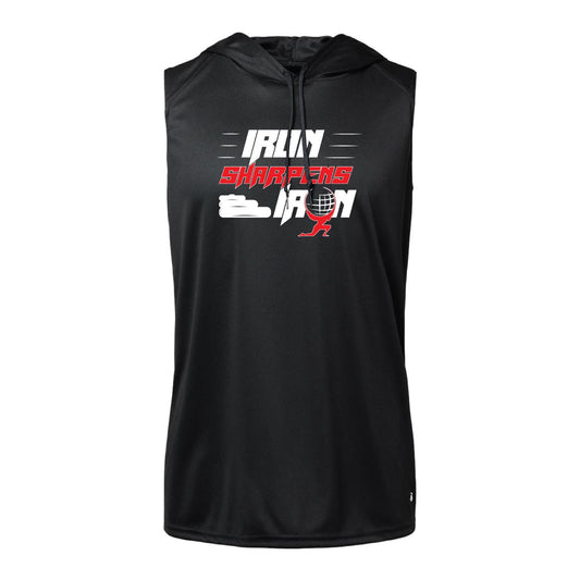 Sleeveless Hooded T-Shirt Black (Iron Sharpens Iron)