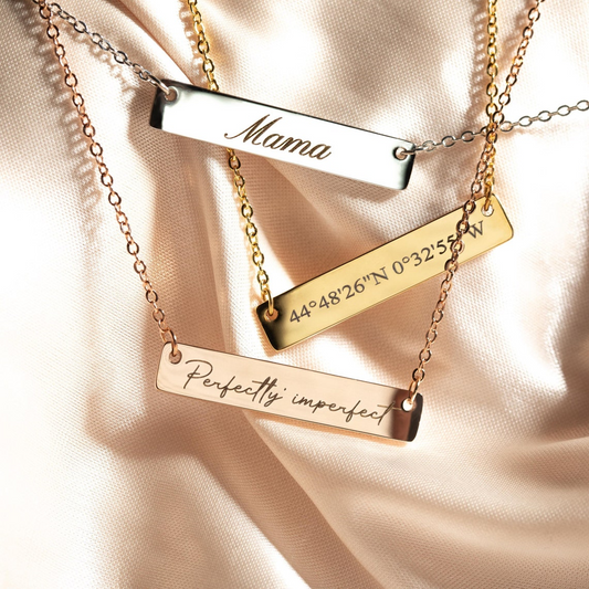 Custom Engraved Jewelry Necklace